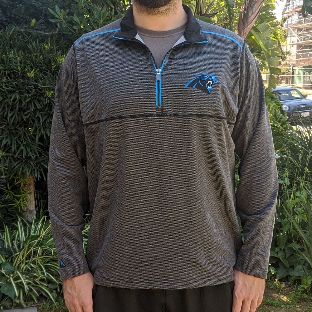 Carolina Panthers Quarter-Zip Pullover (XL)
